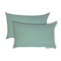 Olivia Quido Sunbrella Spectrum Mist Boudoir Outdoor Pillow 2-pack