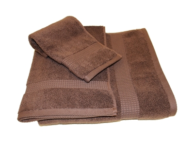 Olivia Quido Zero Twist 3-piece BROWN Towel Set