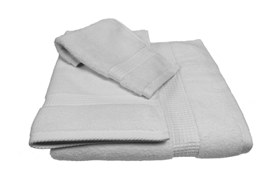 Olivia Quido Zero Twist 3-piece WHITE Towel Set