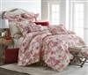 Olivia Quido Cosmopolitan Toile Red 3-piece Luxury Comforter Set