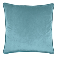 Olivia Quido Atlantic Blue 24-inch Velvet Pillow