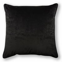 Olivia Quido Black 24-inch Velvet Pillow