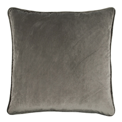 Olivia Quido Dark Grey 24-inch Velvet Pillow