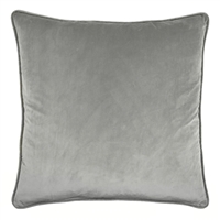 Olivia Quido Silver Grey 24-inch Velvet Pillow