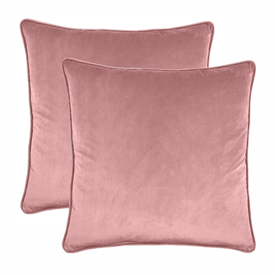 Olivia Quido Blush 22-inch Velvet Pillow - 2pk