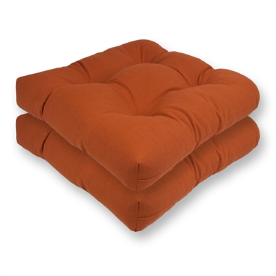 Olivia Quido Sunbrella Spectrum Cayenne Reversible Chair Cushion (set of 2)