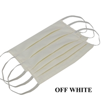 Washable Cotton Face Covering (Earloop) - OFF-WHITE (Pack of 3)