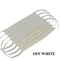 Washable Cotton Face Covering (Earloop) - OFF-WHITE (Pack of 6)