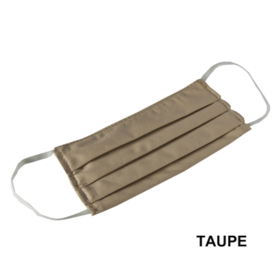Washable Cotton Face Covering (Earloop) - TAUPE (Pack of 3)