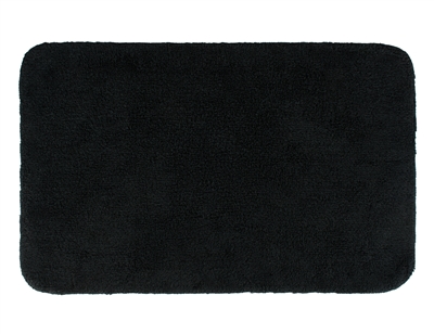 Sherry Kline Solid Black 21 x 34 Bath Rug (Set of 2)