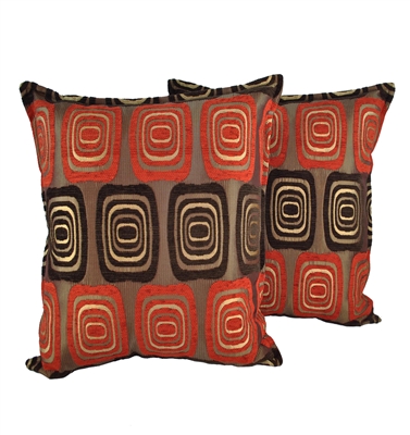 Sherry Kline Retro Red 20-inch Decorative Pillows (Set of 2)