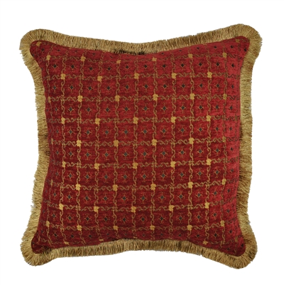 Sherry Kline Chenille Dots Luxury 20-inch Decorative Throw Pillow