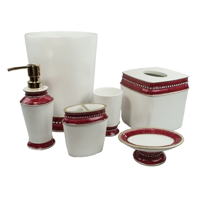 Sherry Kline Victoria Jewel 6-piece Bath Accessory Set (4 Colors)