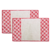 Sherry Kline Romance Cotton 21 x 34 Bath Rug (Set of 2)