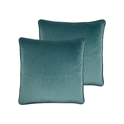 Sherry Kline Richmond Velvet Light Blue 20-inch Pillow (set of 2)