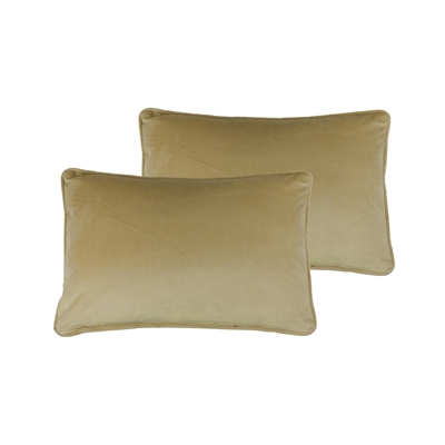 Sherry Kline Richmond Velvet Gold Boudoir Pillow (set of 2)