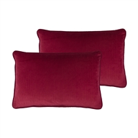 Sherry Kline Richmond Velvet Red Boudoir Pillow (set of 2)