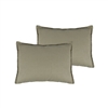 Sherry Kline Lombard Linen Light Beige Reversible Boudoir Decorative pillow (set of 2)