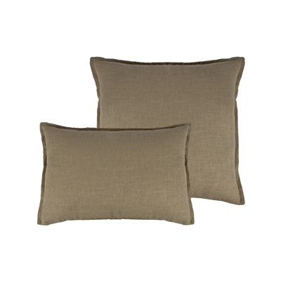 Sherry Kline Lombard Linen Ecru Reversible Combo Pillow