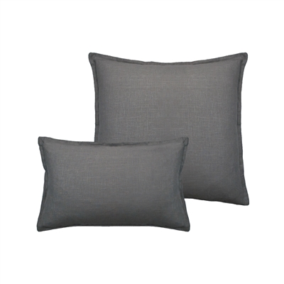 Sherry Kline Lombard Linen Grey Reversible Combo Pillow