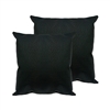 Sherry Kline Orich Faux Leather Black 20-inch Decorative Pillow (Set of 2)