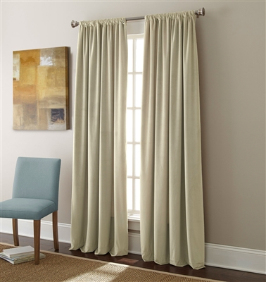 Sherry Kline Elite Velvet 84-inch Taupe Window Panel (Pair)