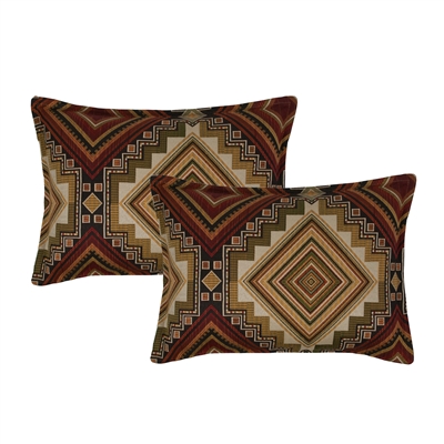 Sherry Kline Aliso Creek Garnet Boudoir Decorative Pillow (set of 2)