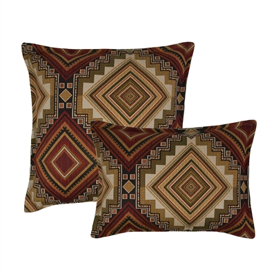 Sherry Kline Aliso Creek Garnet Boudoir Decorative Pillow (set of 2)