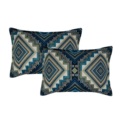 Sherry Kline Aliso Creek Topaz Boudoir Decorative Pillow (set of 2)