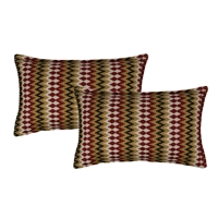 Sherry Kline Springlake Red Boudoir Decorative Pillow (set of 2)