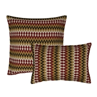 Sherry Kline Springlake Red Combo Decorative Pillow