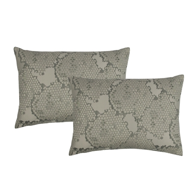 Sherry Kline Scale Grey Boudoir Decorative Pillows (Set of 2)
