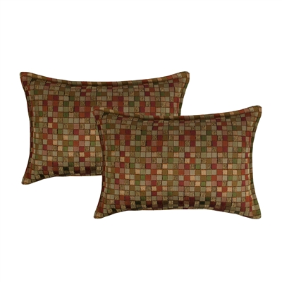 Sherry Kline Tetris Multi Boudoir Decorative Pillows (Set of 2)