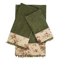 Sherry Kline Cypress Sage Decorative Embellished Towel Set