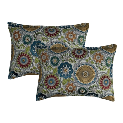 Sherry Kline Omaha Circles Boudoir Multi Decorative Pillow (Set of 2)