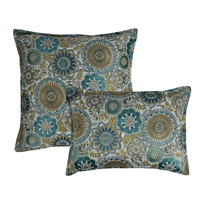 Sherry Kline Omaha Circles Combo Grey Throw Pillow (set of 2)