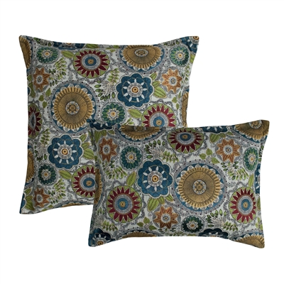 Sherry Kline Omaha Circles Combo Multi Throw Pillow (set of 2)