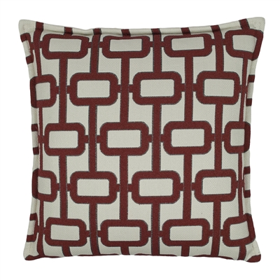 Sherry Kline Newport Red 20-inch Decorative Pillow