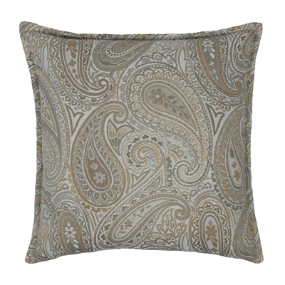 Sherry Kline Springfield Paisley Grey 20-inch Decorative Pillow