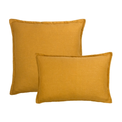 Sherry Kline Frisco Linen Amber Reversible Combo Pillow