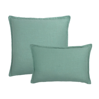 Sherry Kline Frisco Linen Mint Reversible Combo Pillow