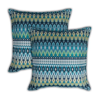 Sherry Kline Aurora Blue 20-inch Decorative Pillow (set of 2)