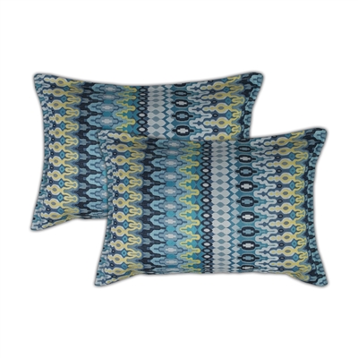 Sherry Kline Aurora Blue Boudoir Decorative Pillow (set of 2)