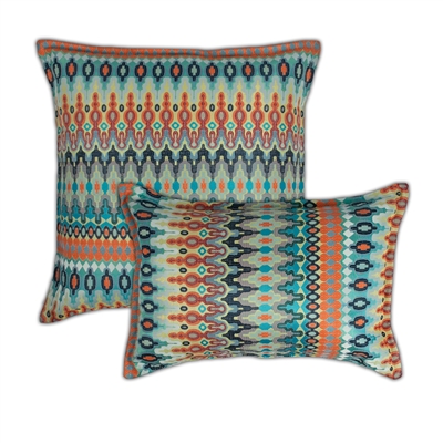Sherry Kline Aurora Orange Combo Decorative Pillow