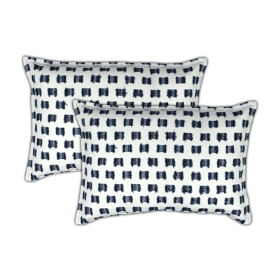 Sherry Kline O'Fifi Indigo Boudoir Decorative Pillow (set of 2)