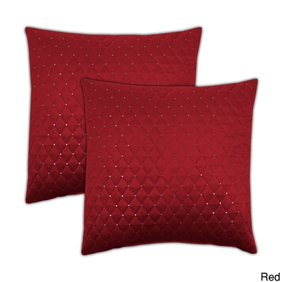 Sherry Kline Dixon 20-inch Sequins Velvet Pillows (Set of 2)