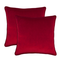 Sherry Kline Glendon 20-inch RED Velvet Pillow (set of 2)