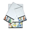 Sherry Kline Sailboat White 3-piece Embellished Towel Set