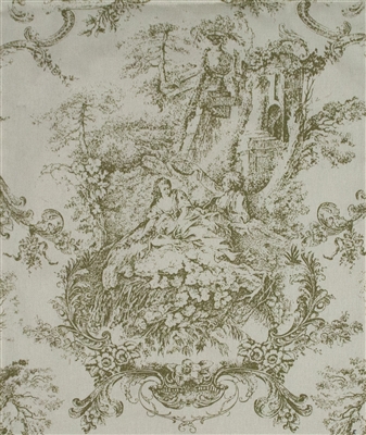Sherry Kline Country Toile Sage Fabric by Yardage