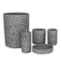 Austin Horn Classics Stoneville Black/Grey 5-piece Bath Accessory Set